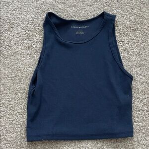American Eagle Outfitters Dark Blue Women's Tank Top